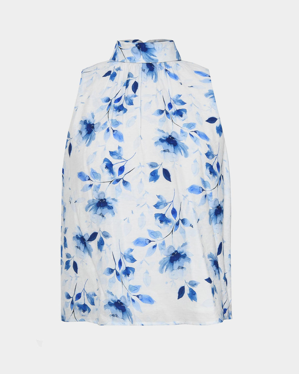 Tessie Halter Tie Top in watercolour — product-only view