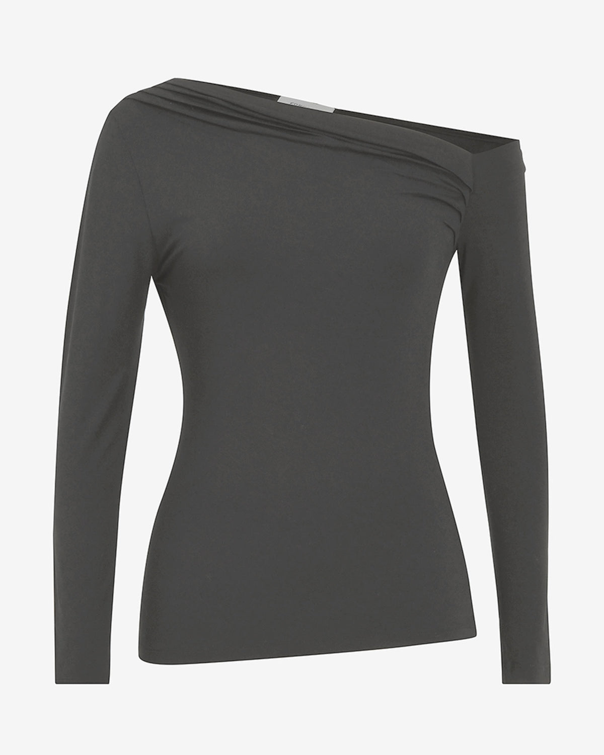 Felicha Asymmetric Top in charcoal — product-only view