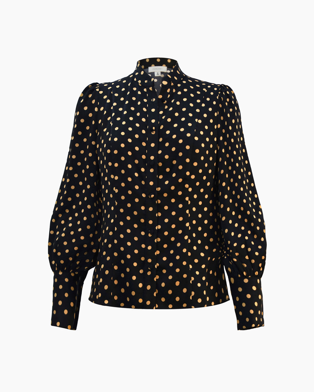 Dotti Polka Dot Printed Blouse in black polka dot — product-only view