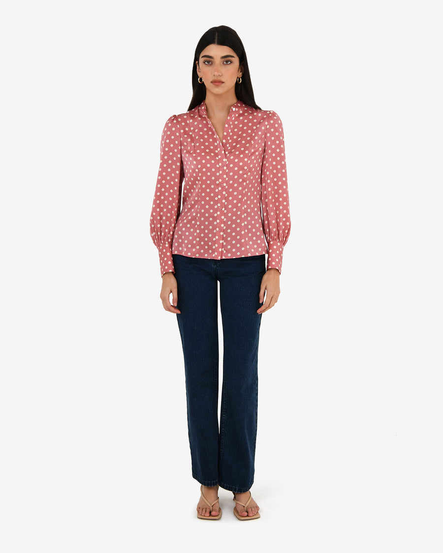 Dotti Polka Dot Printed Blouse — view 1
