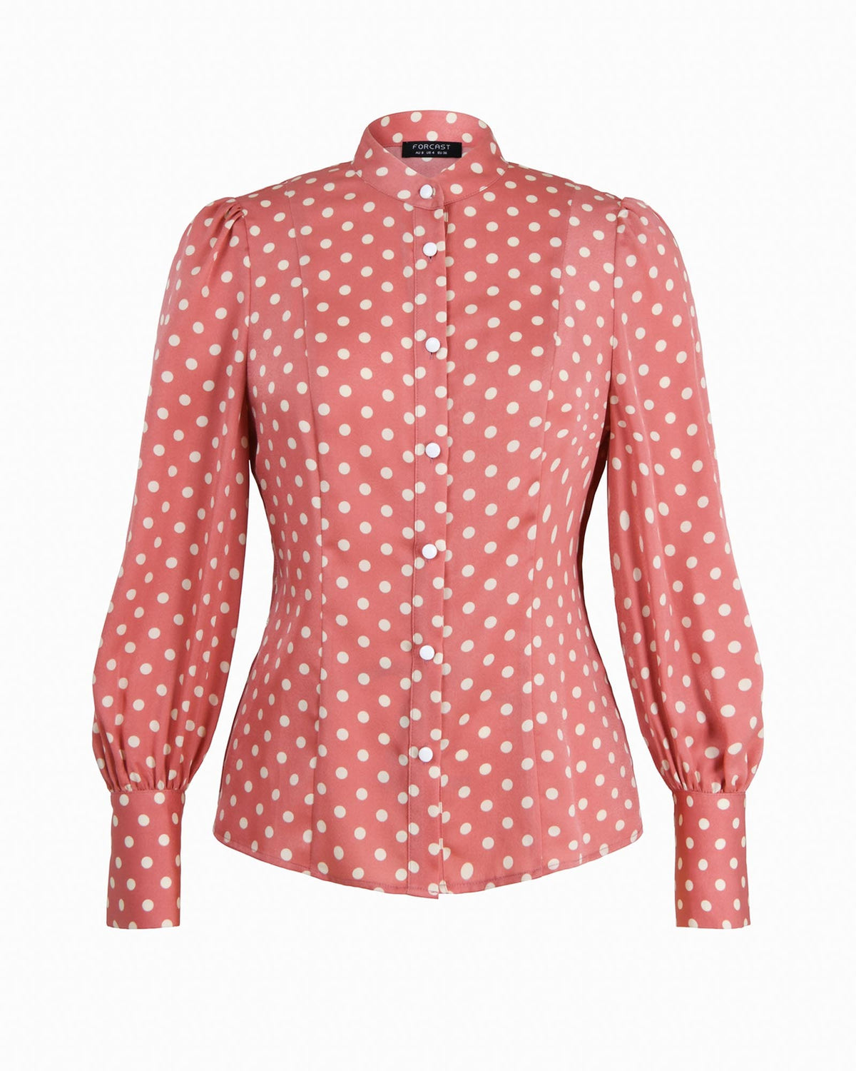 Dotti Polka Dot Printed Blouse in pink polka dot — view 7
