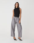 Finnley Structured Ponte Top in black — full-length view