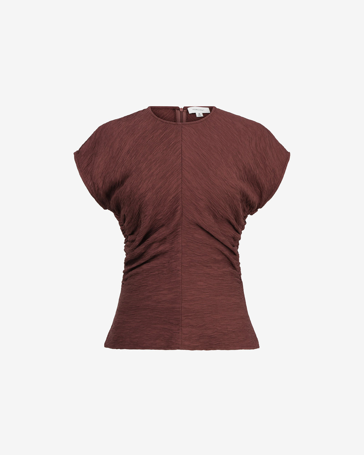 Pricilla Draped Top in clay — product-only view
