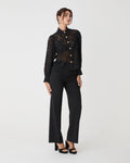 Kennedy Lace Shirt in black — full-length view