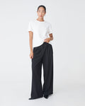 May Relaxed Cotton T-shirt in white — full-length view