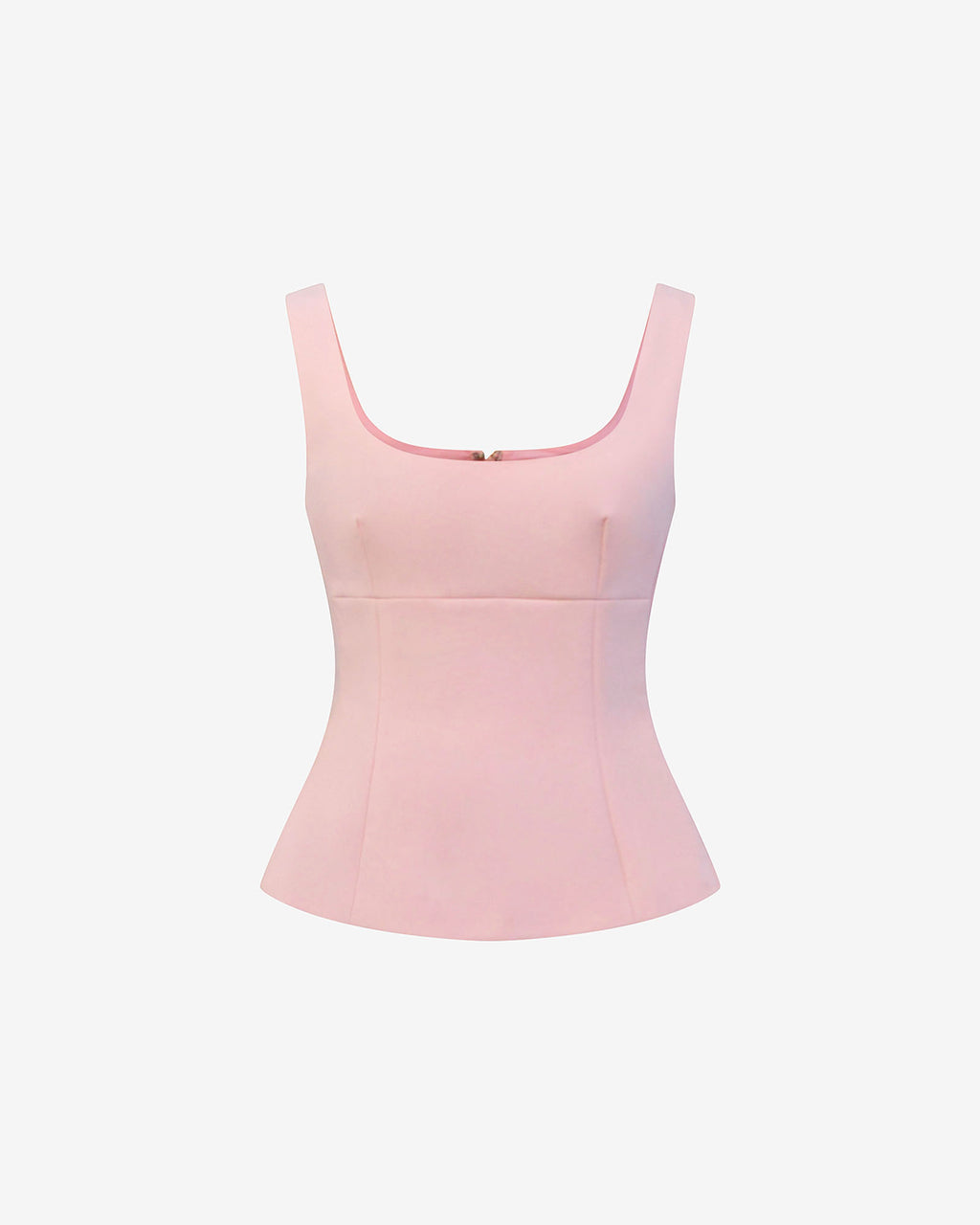 Nikki Peplum Top in pink — product-only view