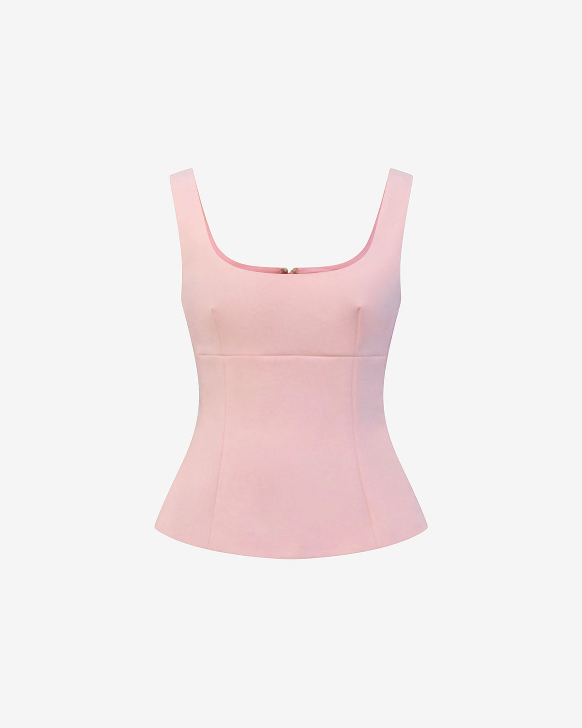 Nikki Peplum Top in pink — product-only view