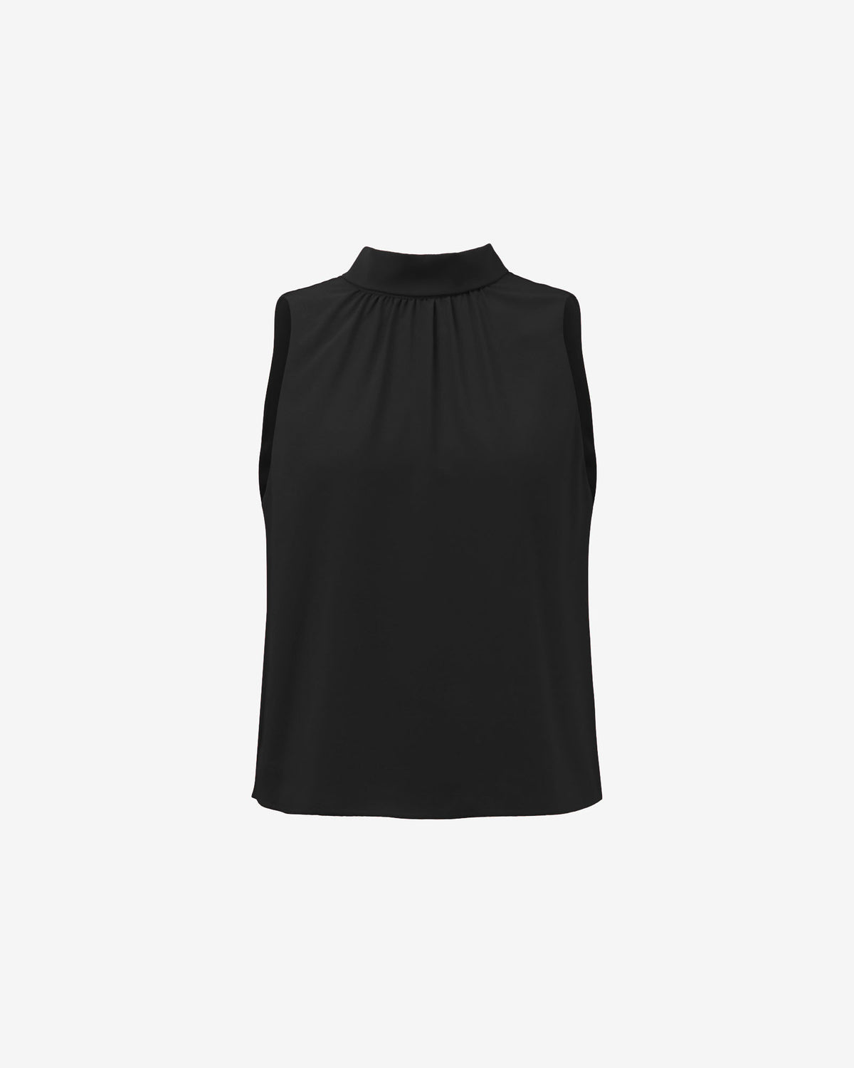 Maria Gathered Top in black — product-only view