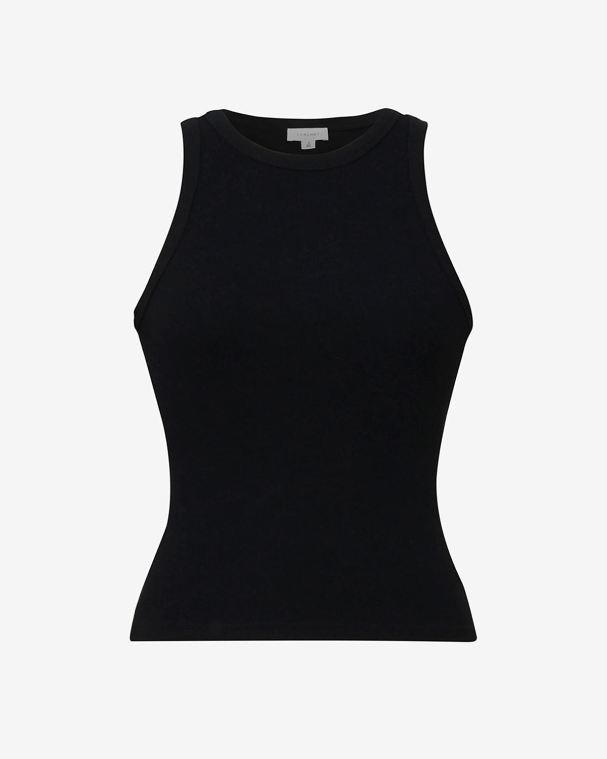 Devon Cotton Singlet in black — product-only view