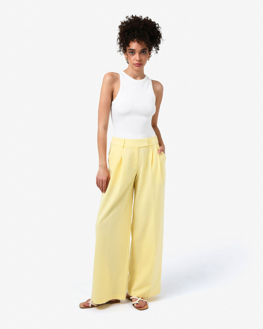 Devon Cotton Singlet in white — full-length view