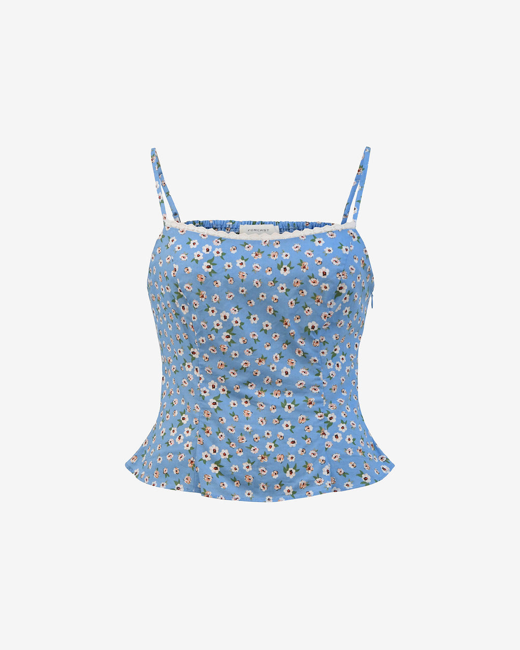 Alisa Cami Floral Top in blue ditsy — product-only view