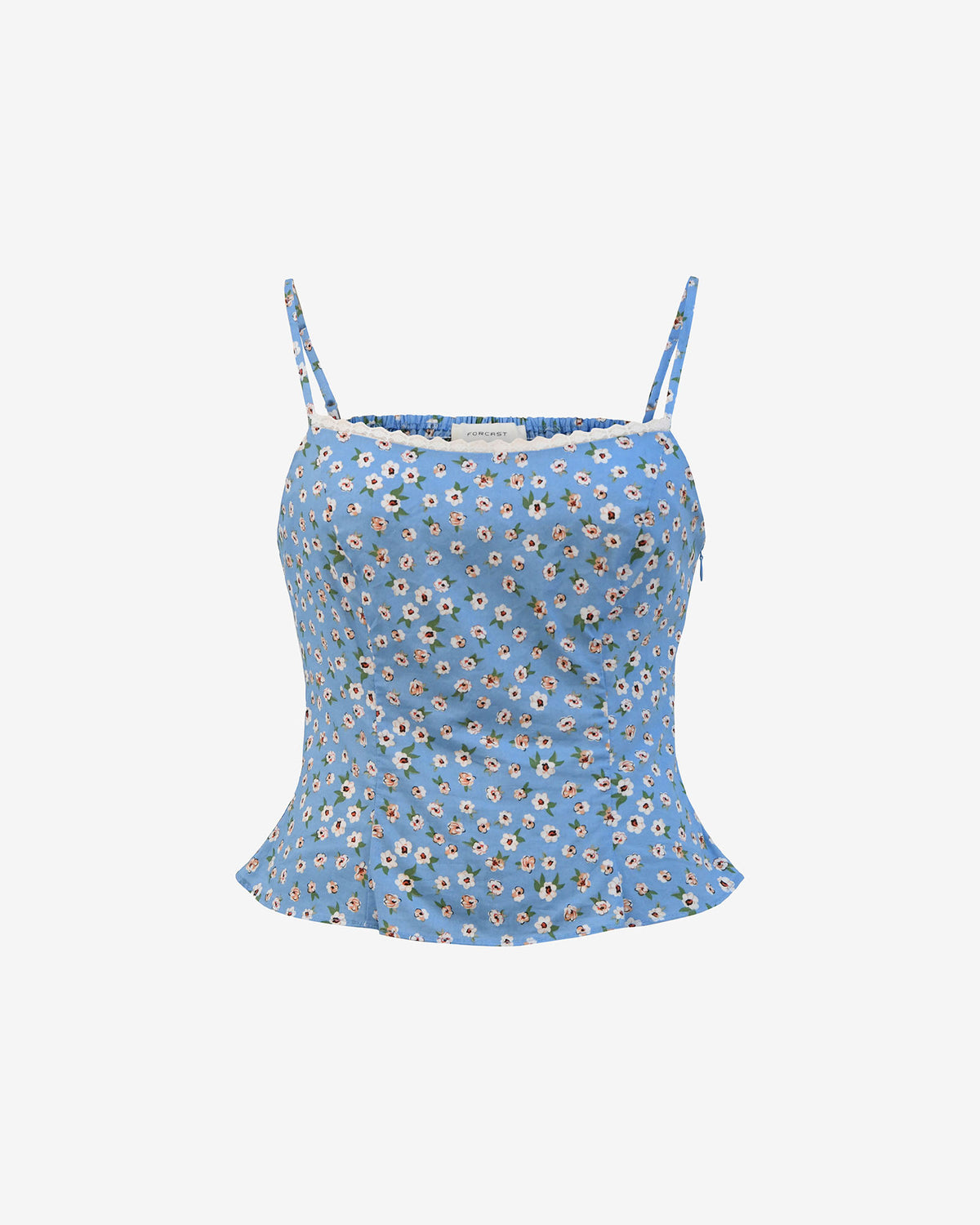 Alisa Cami Floral Top in blue ditsy — product-only view