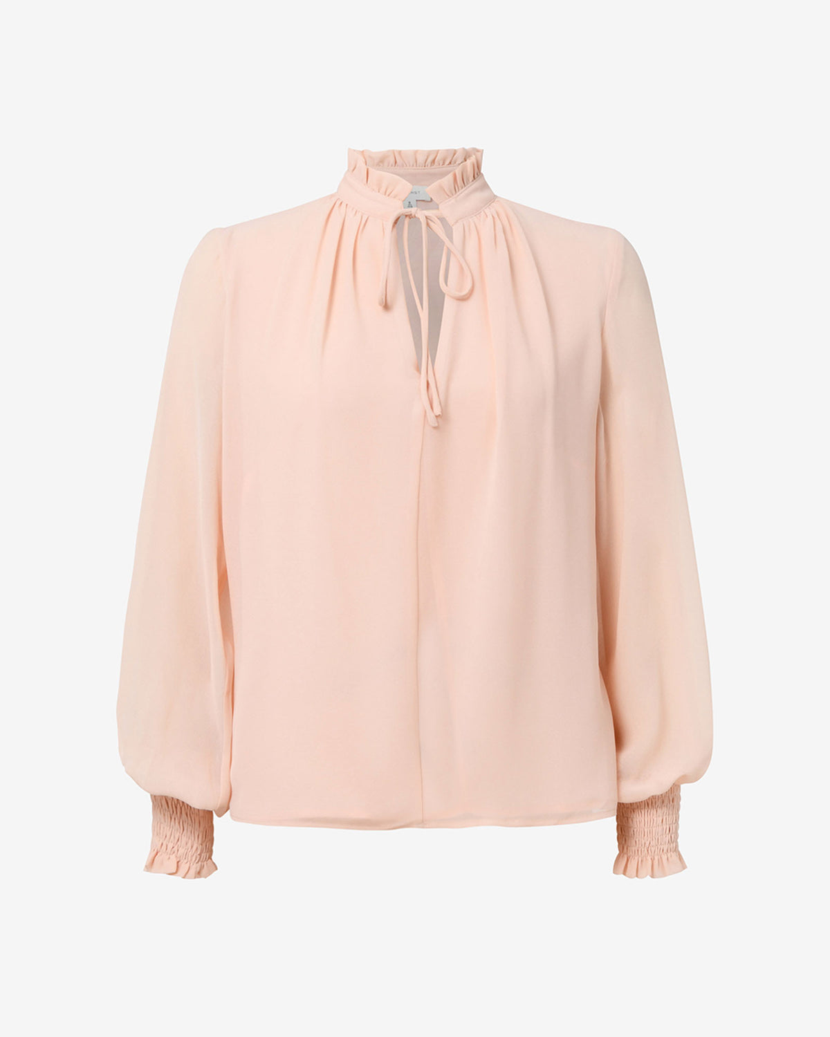 Joanna Chiffon Blouse in buff — product-only view