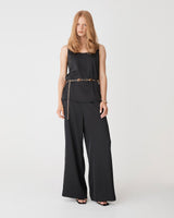 Sadin Tank Top in black — full-length view