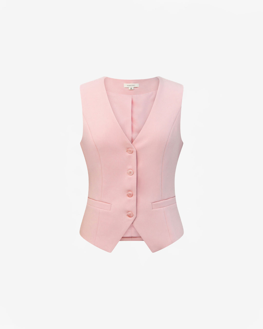 Nikki Tailored Waistcoat in pink — product-only view