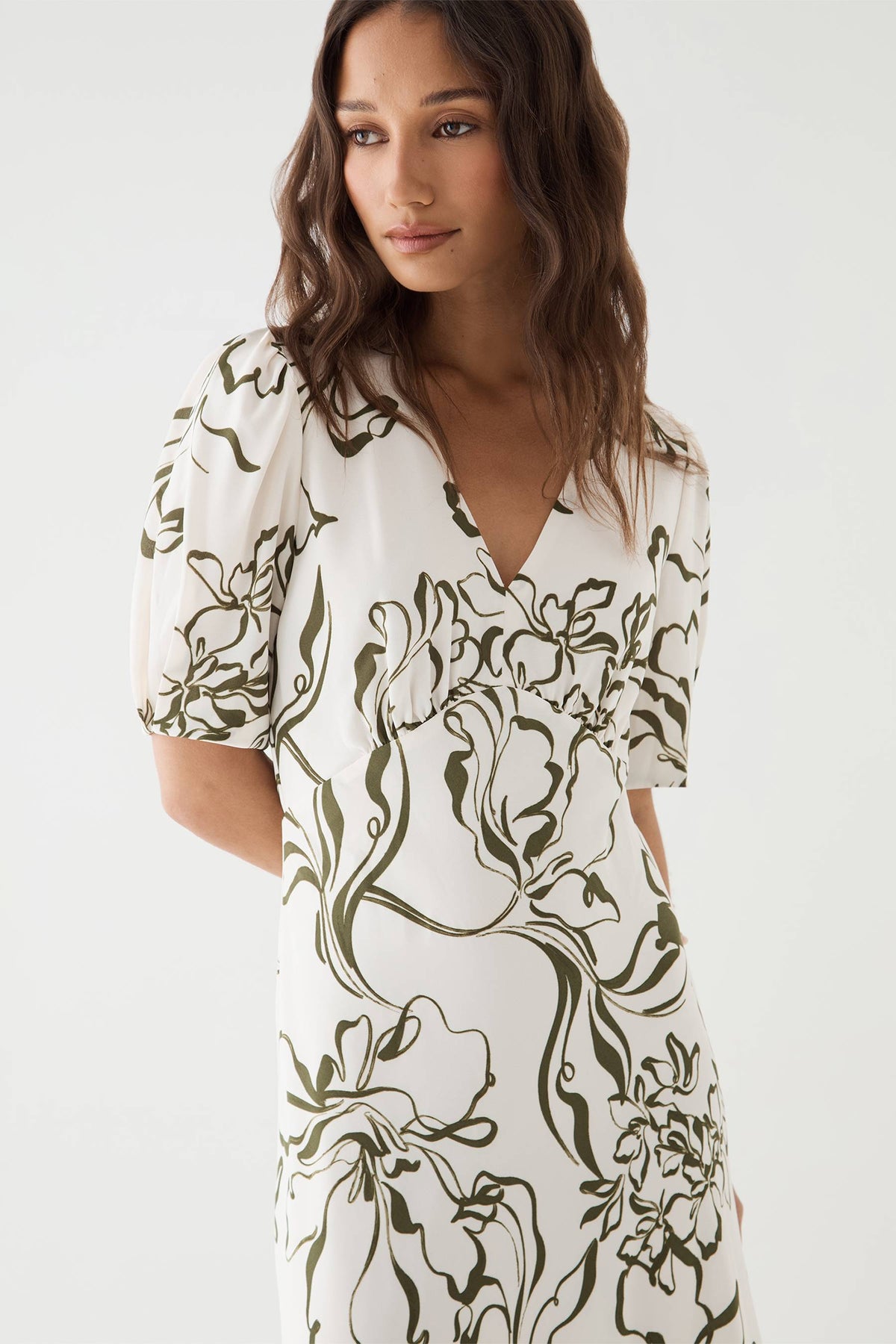 Natalie V-Neck Floral Dress