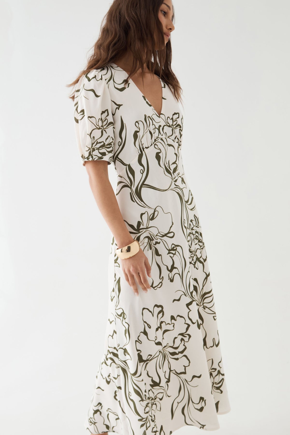 Natalie V-Neck Floral Dress