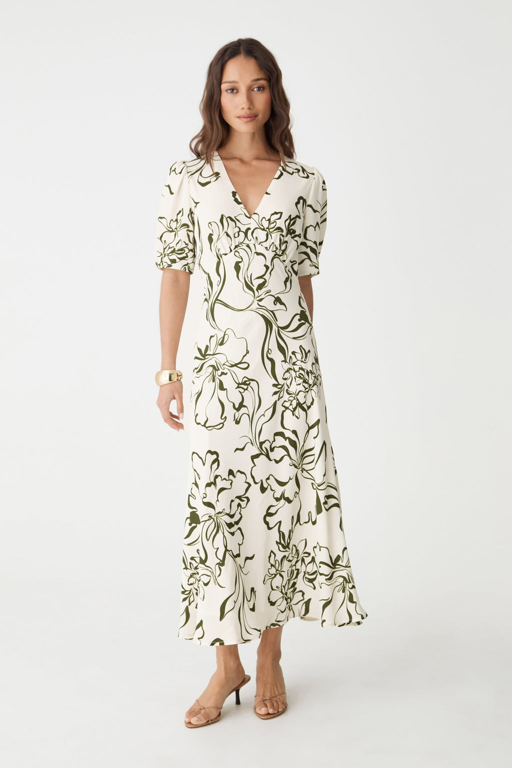 Natalie V-Neck Floral Dress
