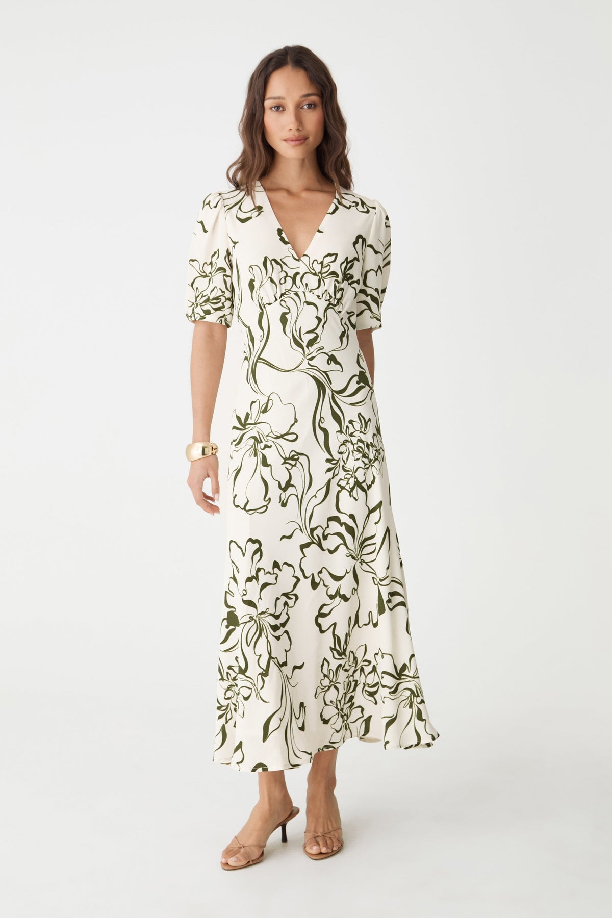 Natalie V-Neck Floral Dress