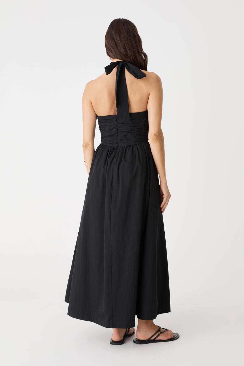 Kayleigh Cotton Halter Dress