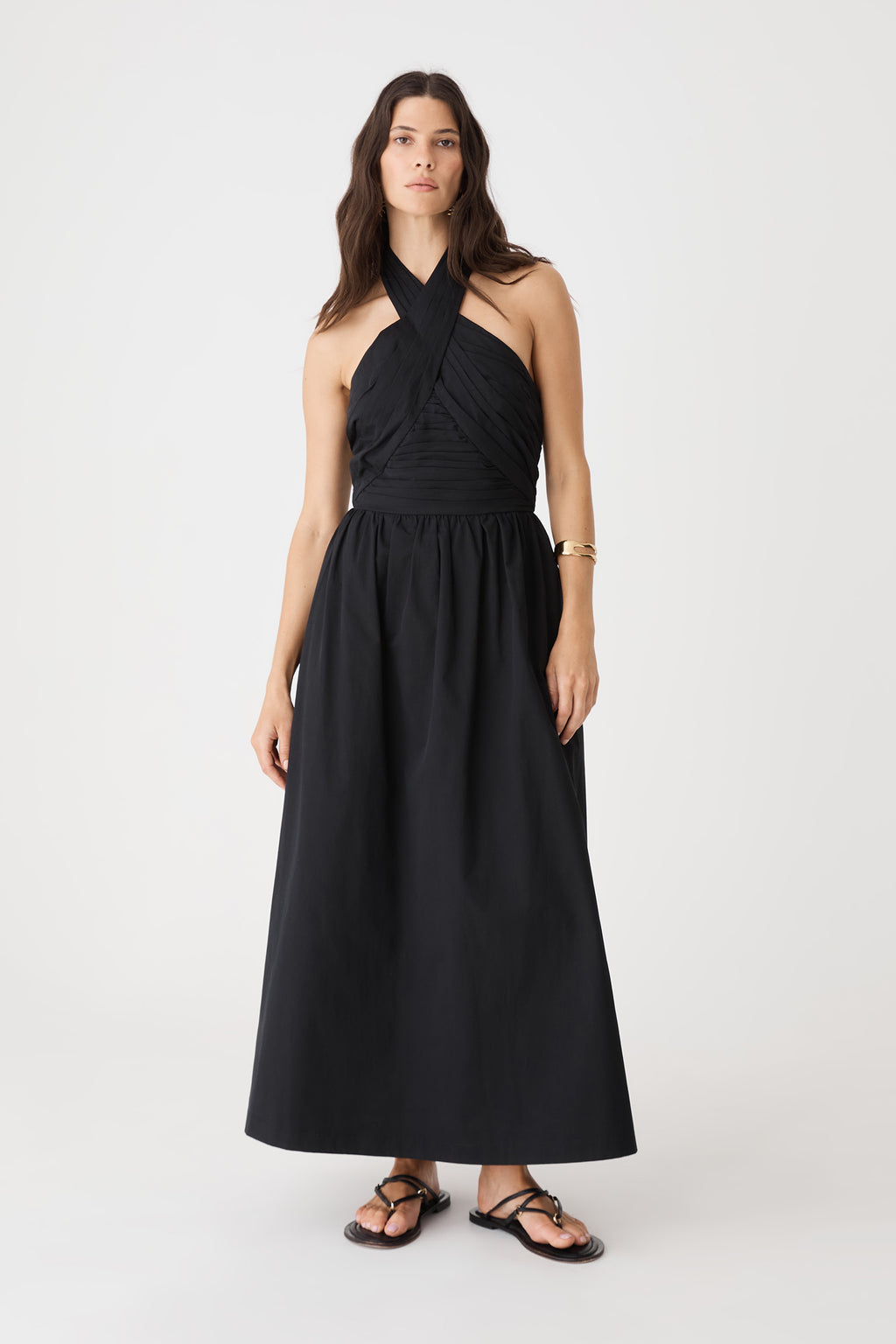 Kayleigh Cotton Halter Dress