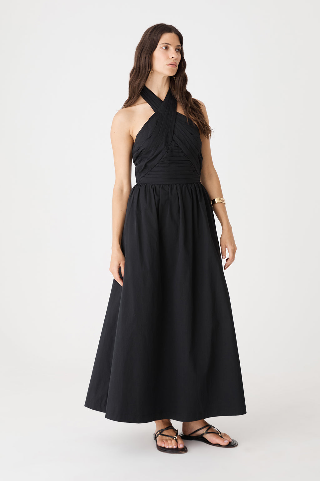 Kayleigh Cotton Halter Dress