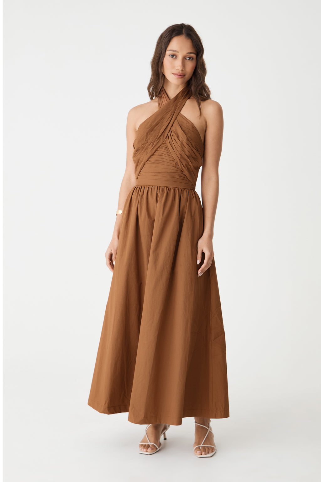 Kayleigh Cotton Halter Dress