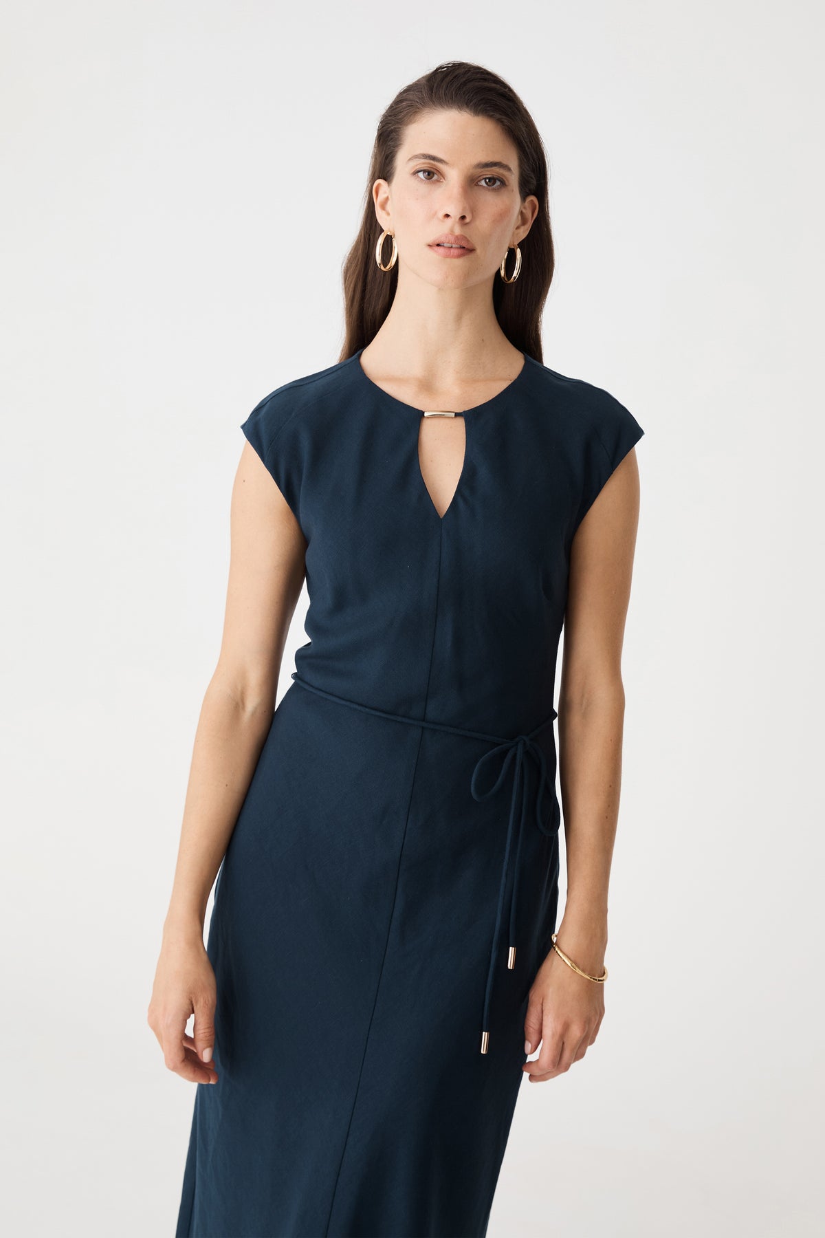 Phoebe Linen Blend Maxi Dress
