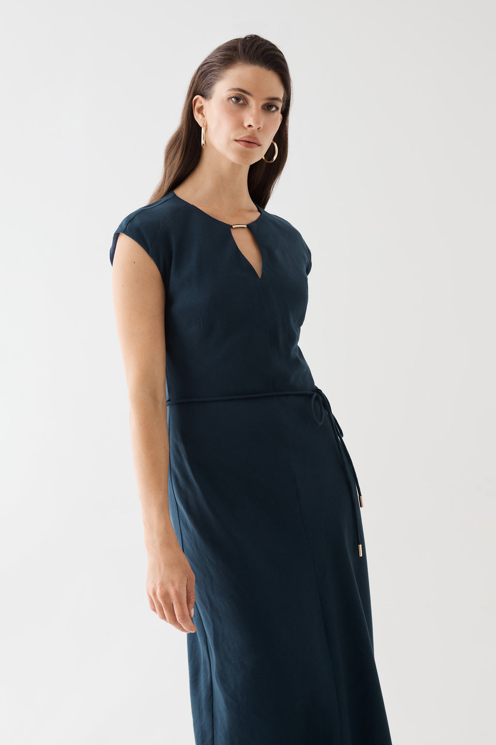 Phoebe Linen Blend Maxi Dress