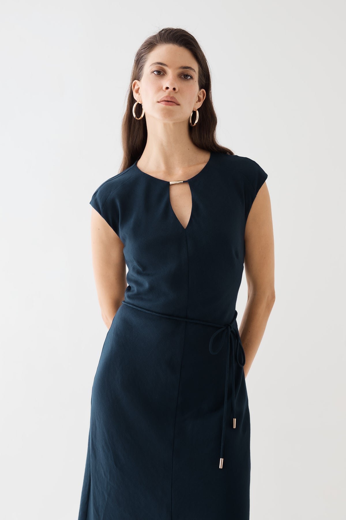 Phoebe Linen Blend Maxi Dress