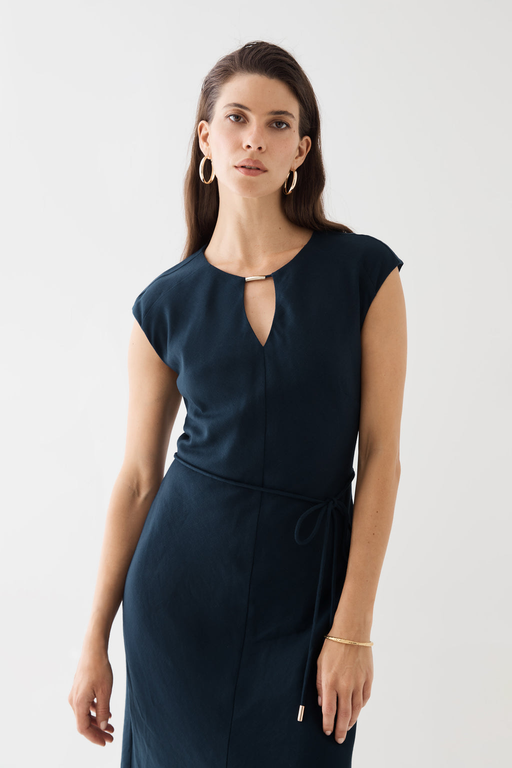 Phoebe Linen Blend Maxi Dress