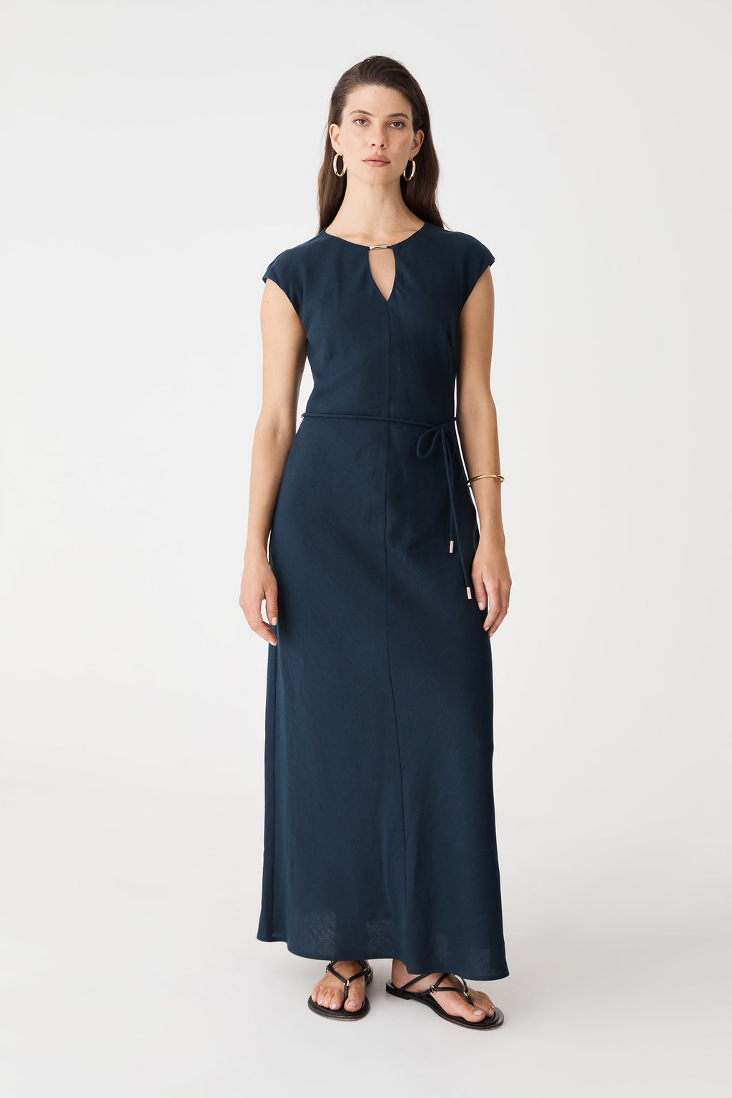 Phoebe Linen Blend Maxi Dress