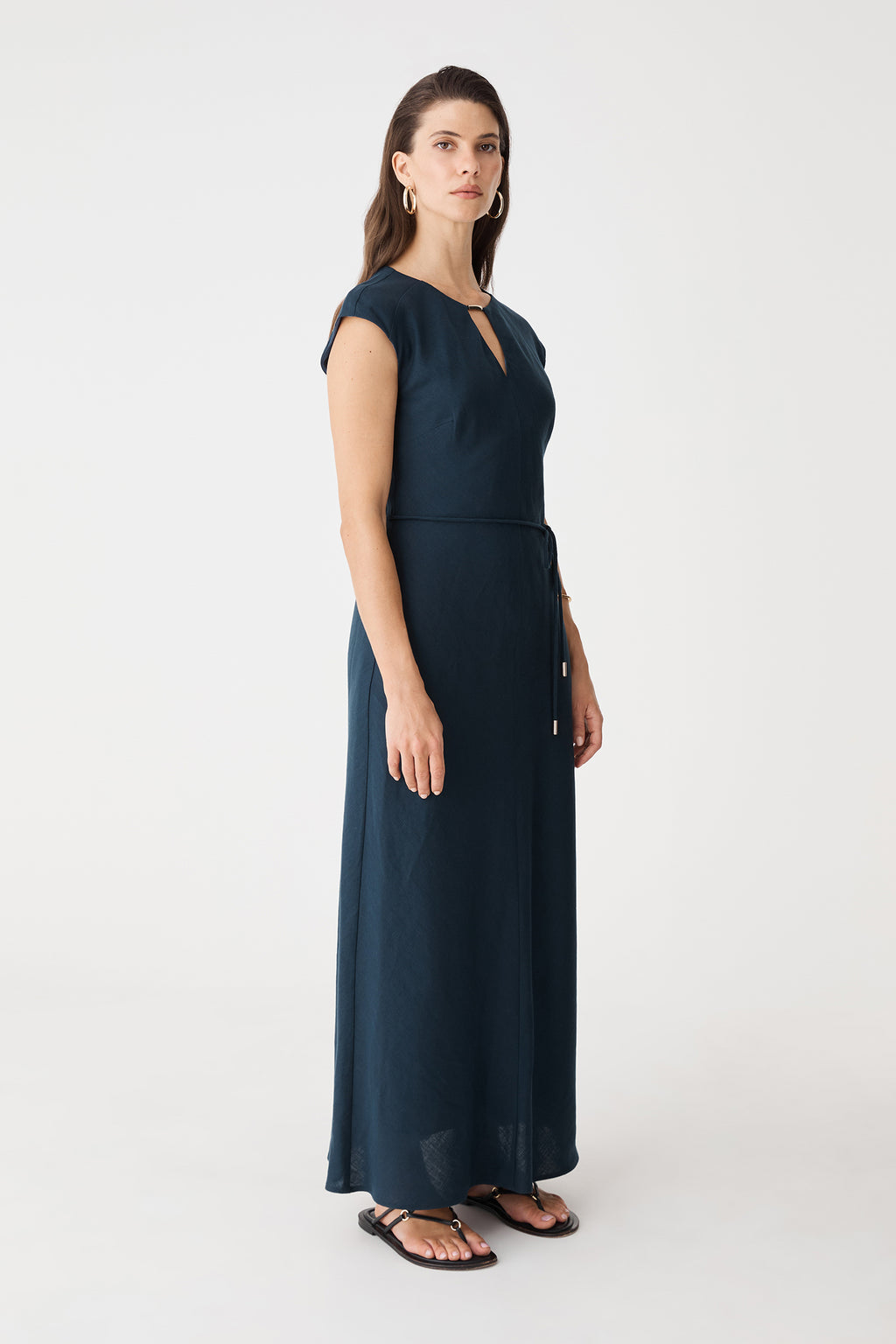Phoebe Linen Blend Maxi Dress