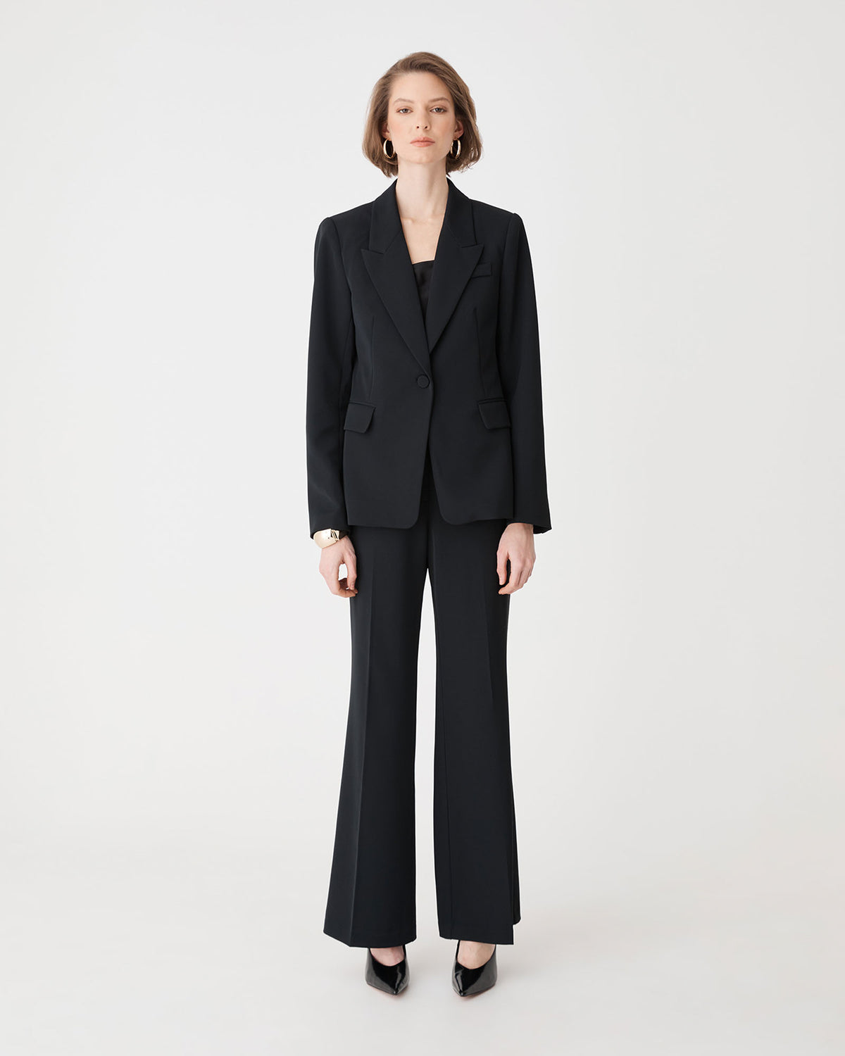 Chelsea Single Breasted Blazer in black — view 2