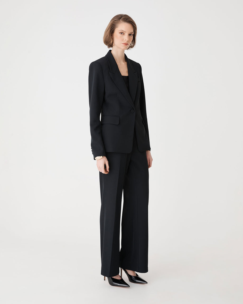 Chelsea Single Breasted Blazer in black — view 3