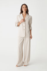Zoe Relaxed Pinstripe Blazer
