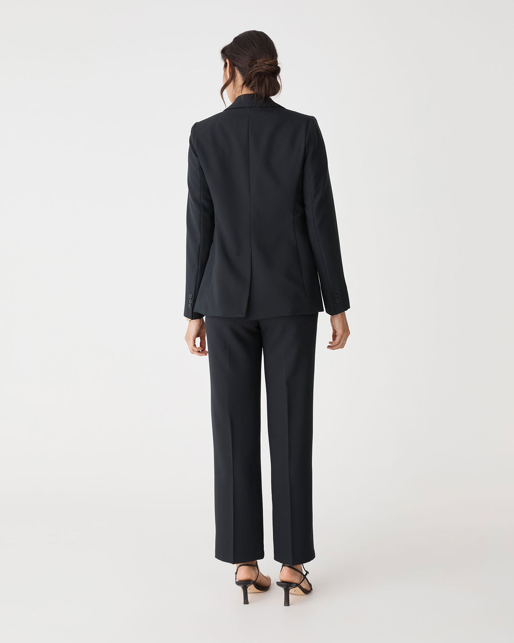 Jennifer Tailored Blazer in black — back view
