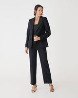 Jennifer Tailored Blazer in black — front view