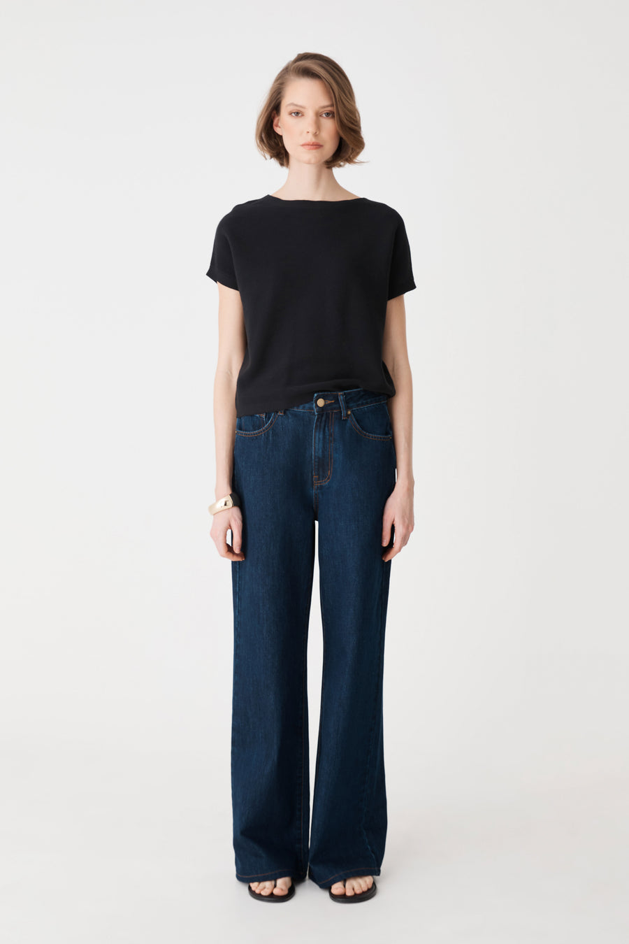Brandy Relaxed Cotton Knit Top