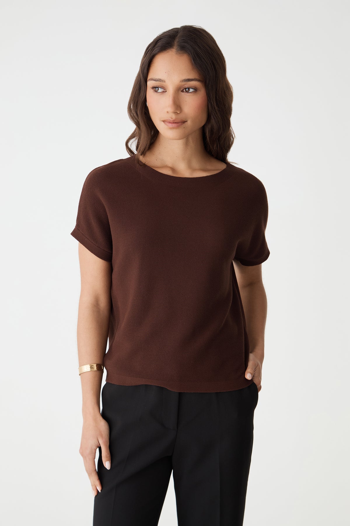Brandy Relaxed Cotton Knit Top