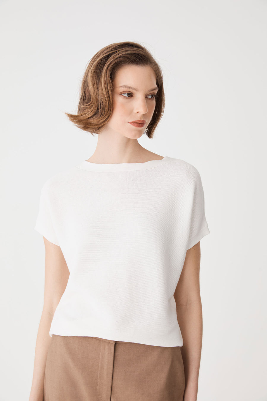 Brandy Relaxed Cotton Knit Top