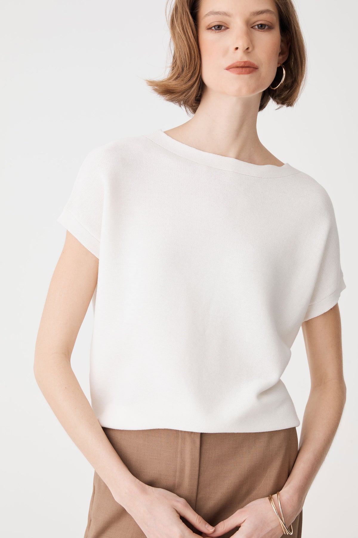Brandy Relaxed Cotton Knit Top