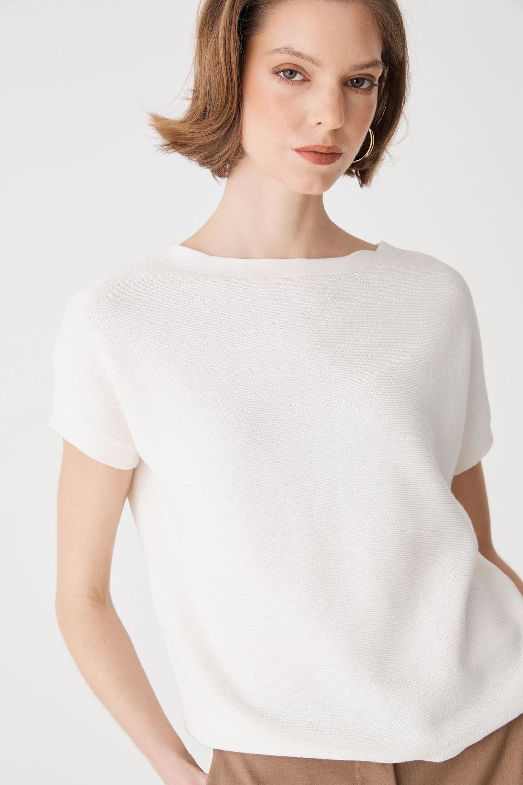 Brandy Relaxed Cotton Knit Top