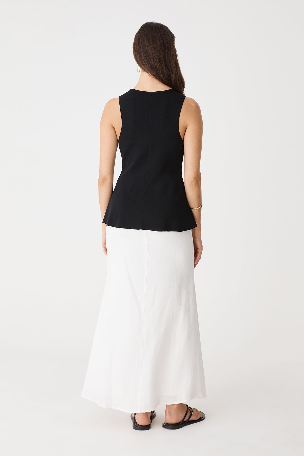 Valerie Button Peplum Knit Top