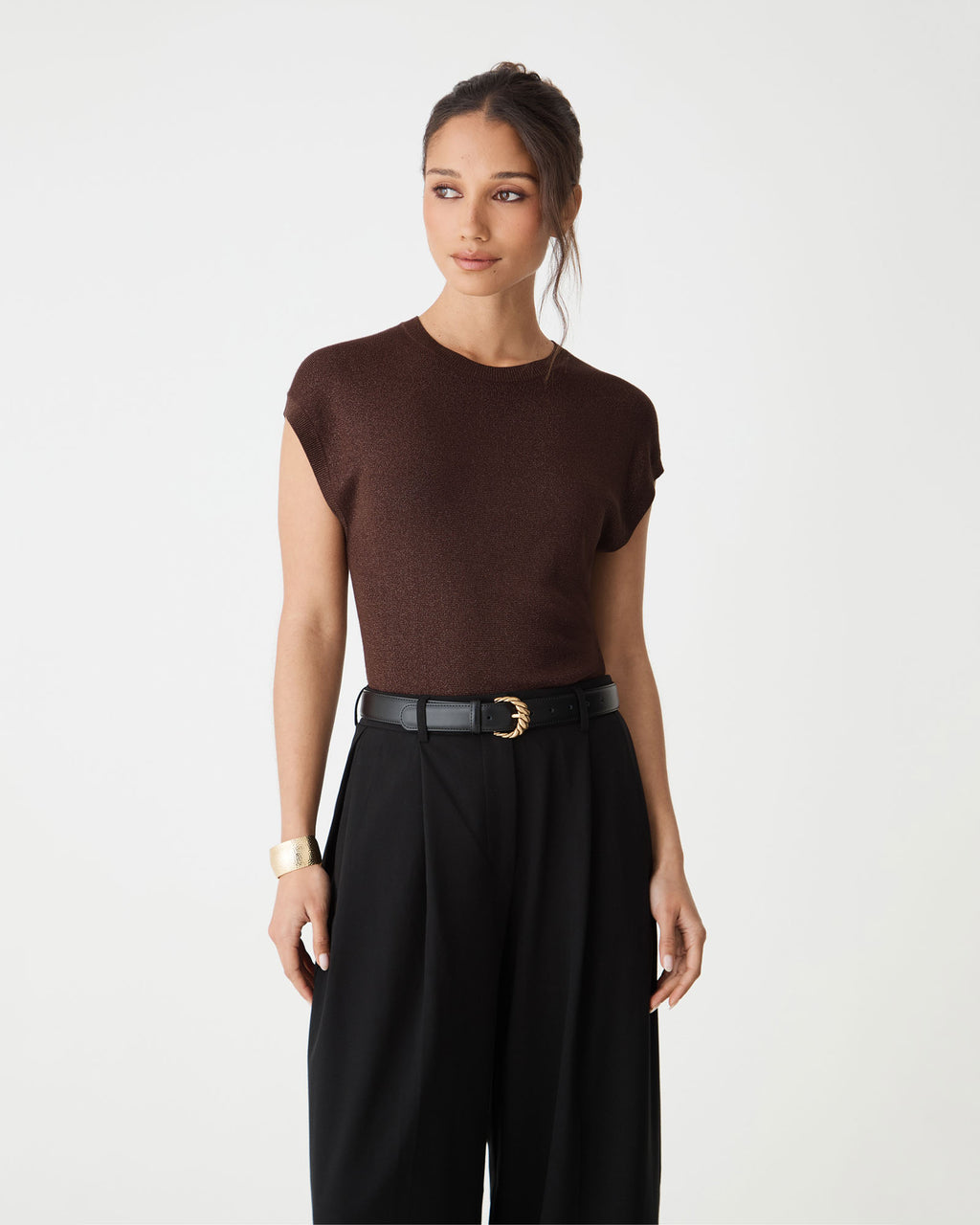 Saskia Lurex Knit Top