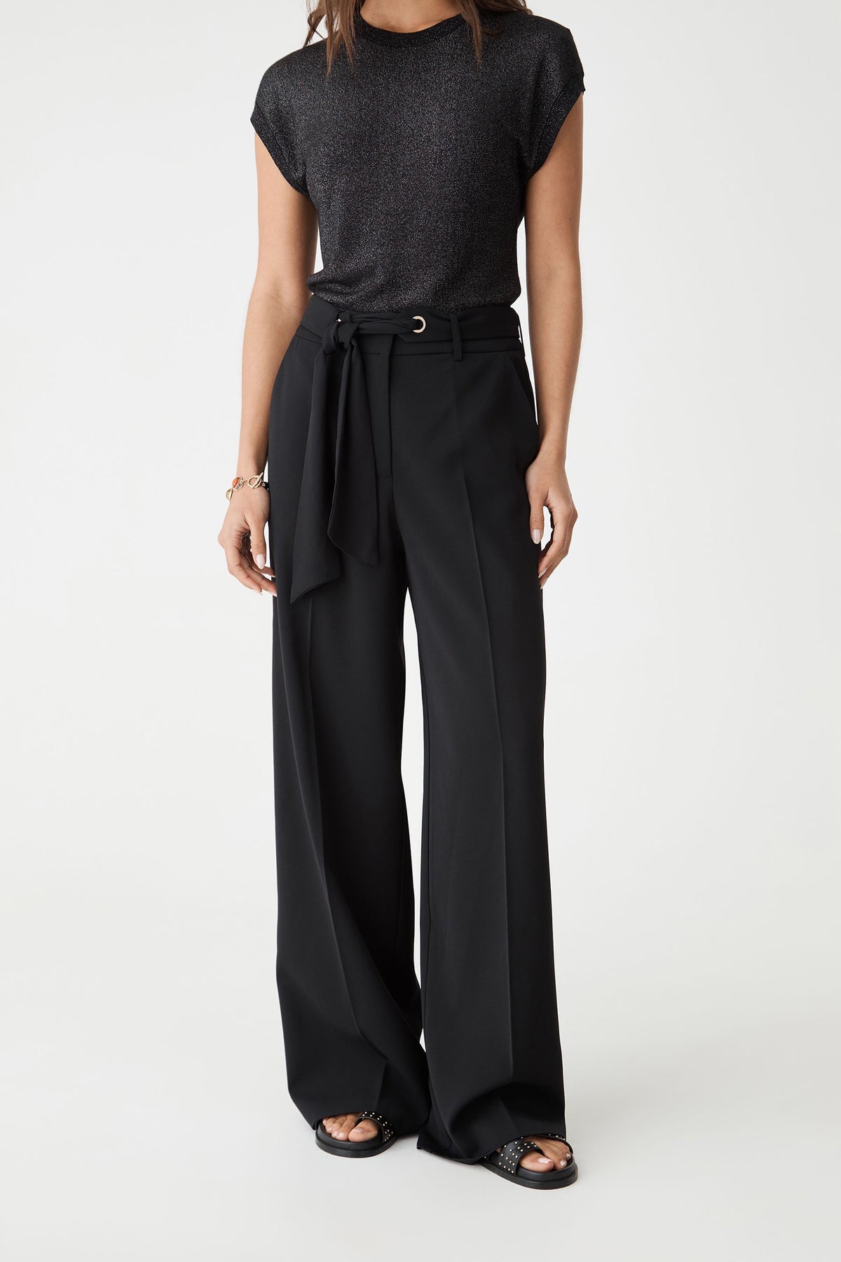 Natalie Belted Wide Leg Pants