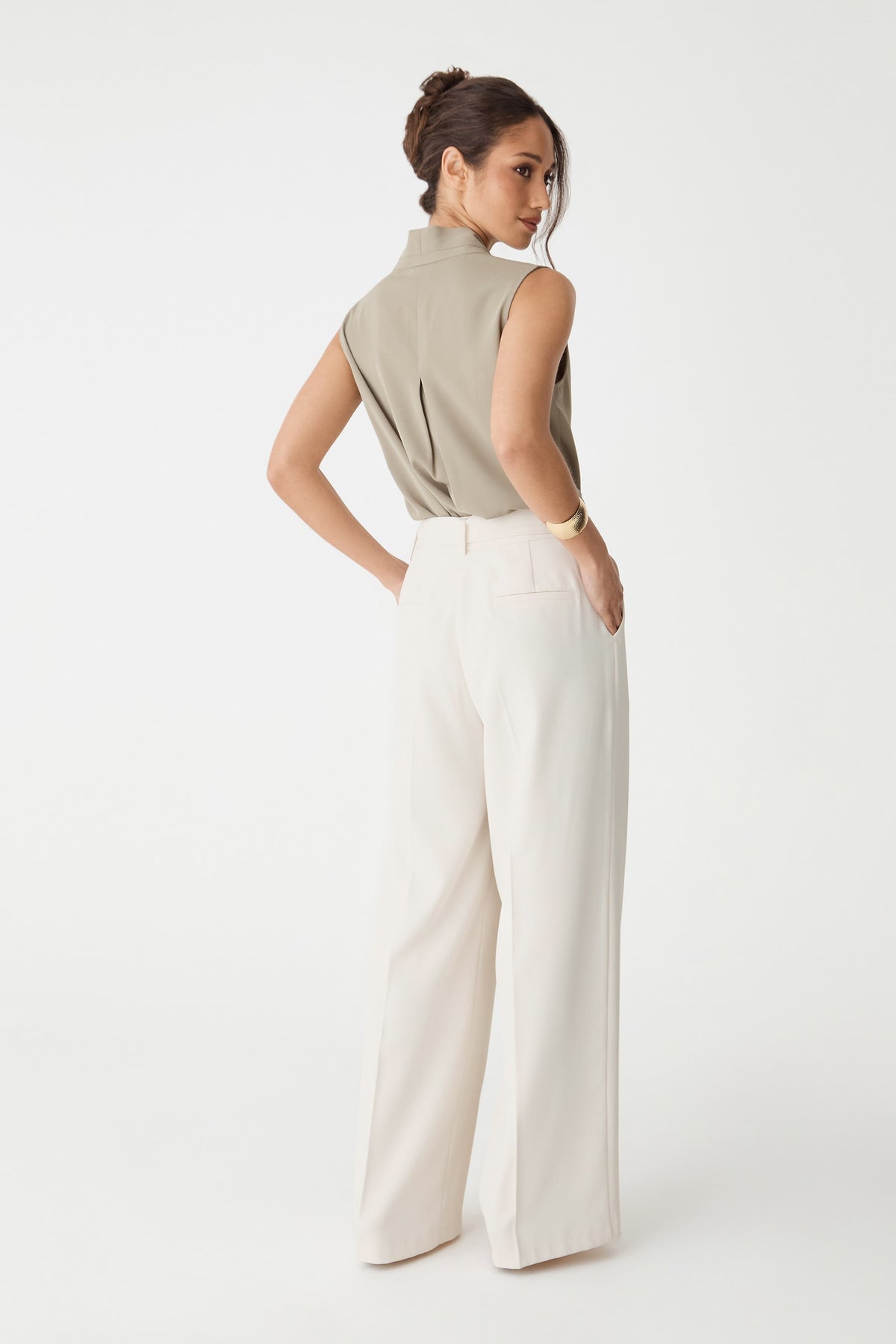 Natalie Belted Wide Leg Pants