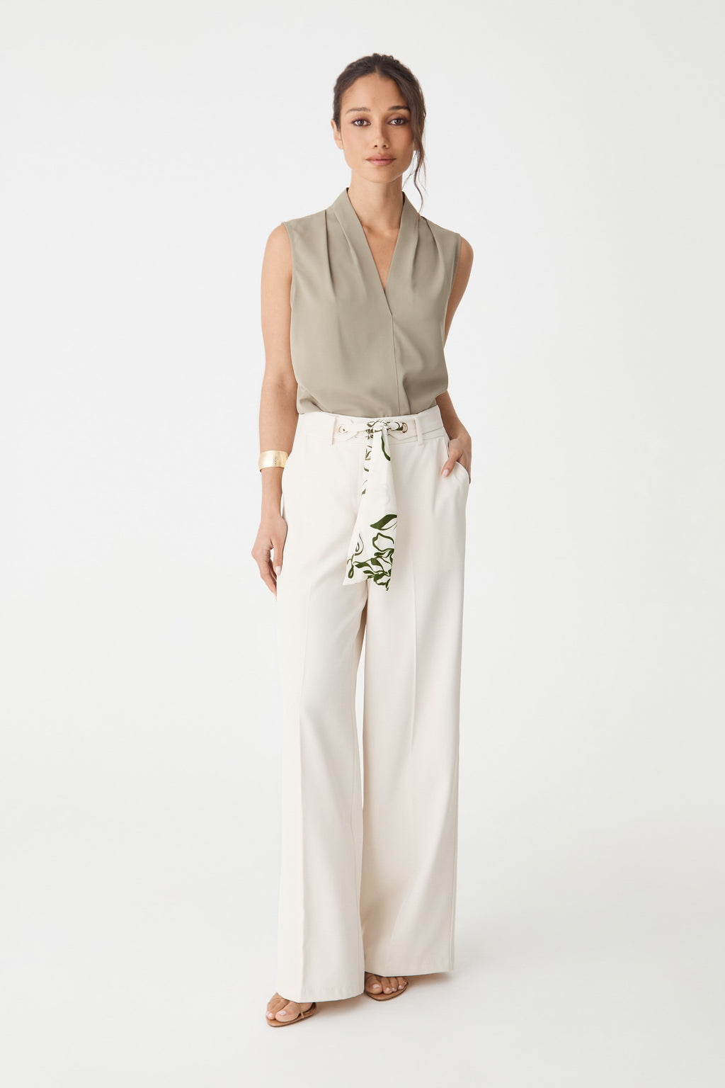 Natalie Belted Wide Leg Pants