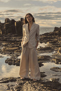 Zoe Elastic Pinstripe Pants