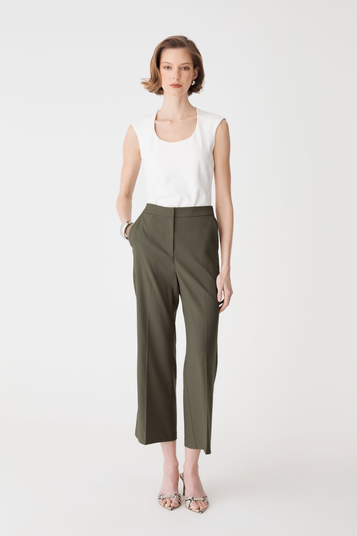 Milan Crop Flare Pants